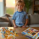 Hot Wheels 4 in 1 Puzzle Seti - Görsel 2