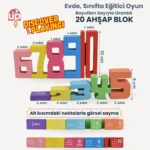 Montessori Ahşap Sayı Blokları – Okul Öncesi Eğitici Matematik Oyuncağı, STEM, Motor ve Zeka Gelişim - Görsel 3