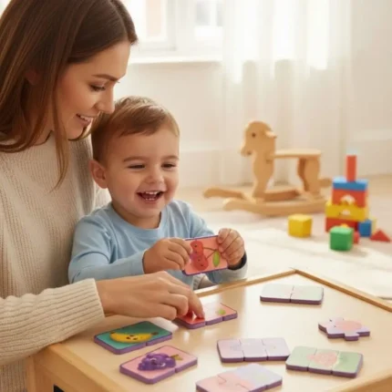 Tinyup 2-3 Parça 8 Adet Tak Çıkar Manyetik Eva Yapboz, Meyveler