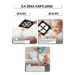 Bebeğimin İlk Zeka Kartları 0-12 Ay+ Erken Eğitim Zeka Kartları 0-6 Ay - Görsel 4