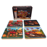 4 in 1 Eva Foam Puzzle Set - Arabalar