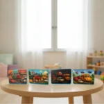 4 in 1 Eva Foam Puzzle Set - Arabalar - Görsel 5