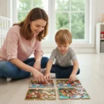 4 in 1 Eva Foam Puzzle Set - Çiftlik Hayvanları - Görsel 6