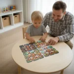 4 in 1 Eva Foam Puzzle Set - Safari - Görsel 5