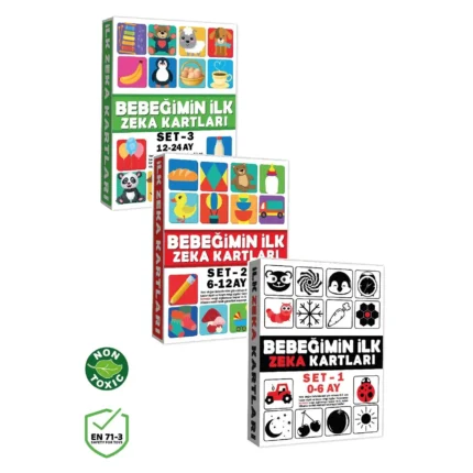 Bebeğimin İlk Zeka Kartları 3'lü Set